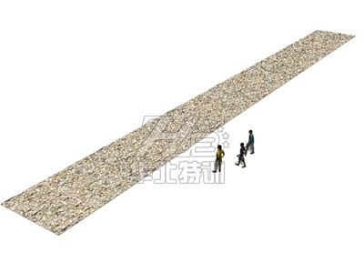 50米碎石路