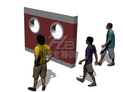 圆形洞