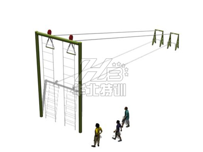 软梯斜绳